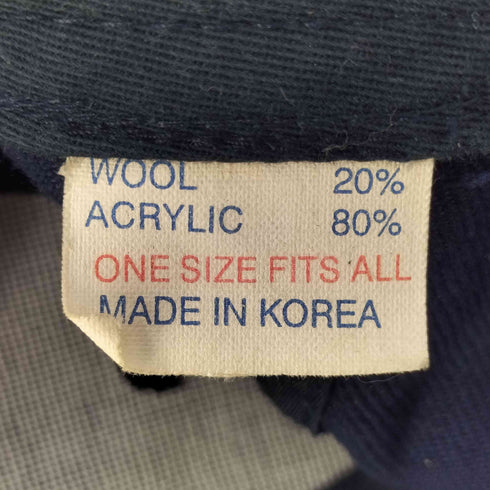 80S~90S 韓国製 ウールアクリル6パネルキャップ メンズ ONE SIZE